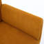 Chaise de bureau de style Mid-Century avec siège et repose-pieds rembourrés, revêtement en cuir pour plus de confort et de style