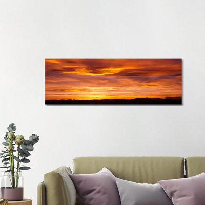 Sky At Sunset, Daniels Park, Denver, Colorado, USA by Panoramic Images - Wrapped Canvas Panoramic Print