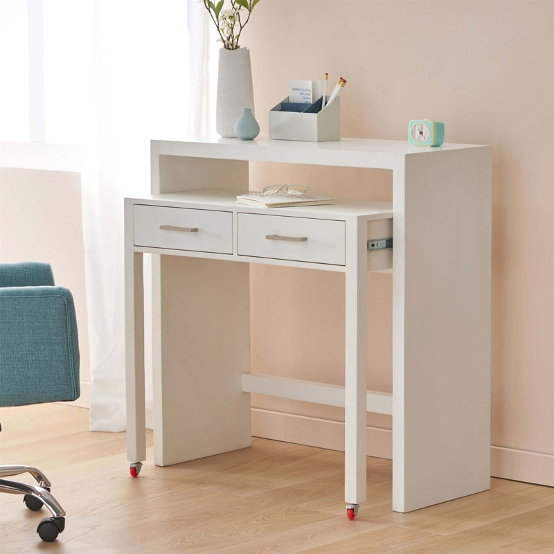 Bureau avec console supérieure