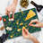 Ambesonne Leaf Cutting Board Large Size Tropical Jungle Pattern Multicolor