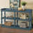 Console Table With 3-Tier Open Storage Spaces And Roman Column Effect Support Legs,Narrow Sofa Entry Table For Living Room, Entryway And Hallway-485726238