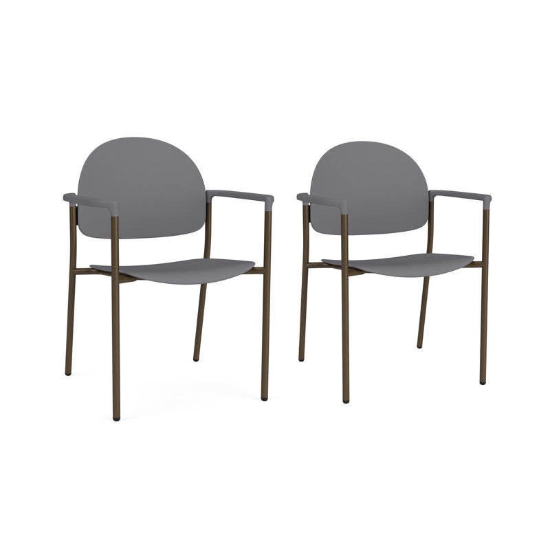 Chaise d'invité Chat Chat, Bronze, Poly silex gris