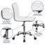Low Back Designer Armless Ribbed Swivel Task Office Chair-202875020