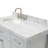 Macnair 42" Single Bathroom Vanity with Carrara White Marble Top-85364375