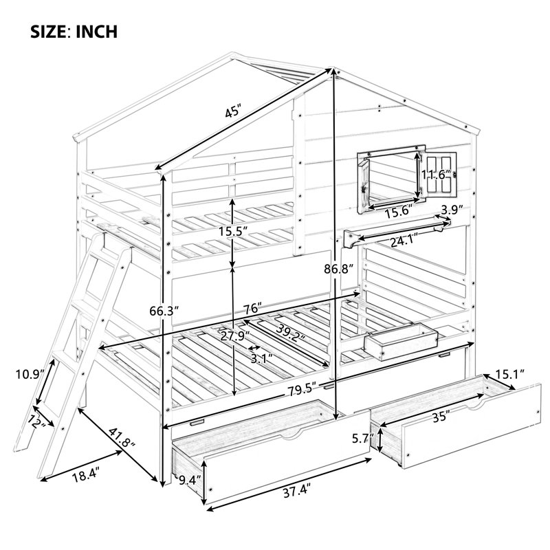 Krystina Platform Storage Bed
