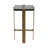 Modern Accent Side Table with Glass Top for Living Room Decor - Slim Narrow End Table with Metall Frame for Room Styling - Gold & Metallic-106720808