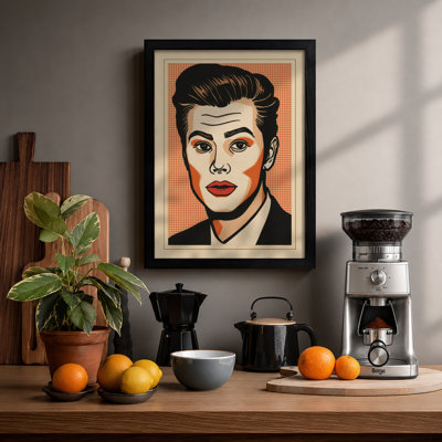 Pop Art Portrait Modern - Framed Print