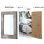 Ensemble de 2 cadres à cadre simple 4 po x 6 po en bois mat brun