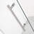 Belmore GS Hinged Frameless Shower Door-105384450-105384451