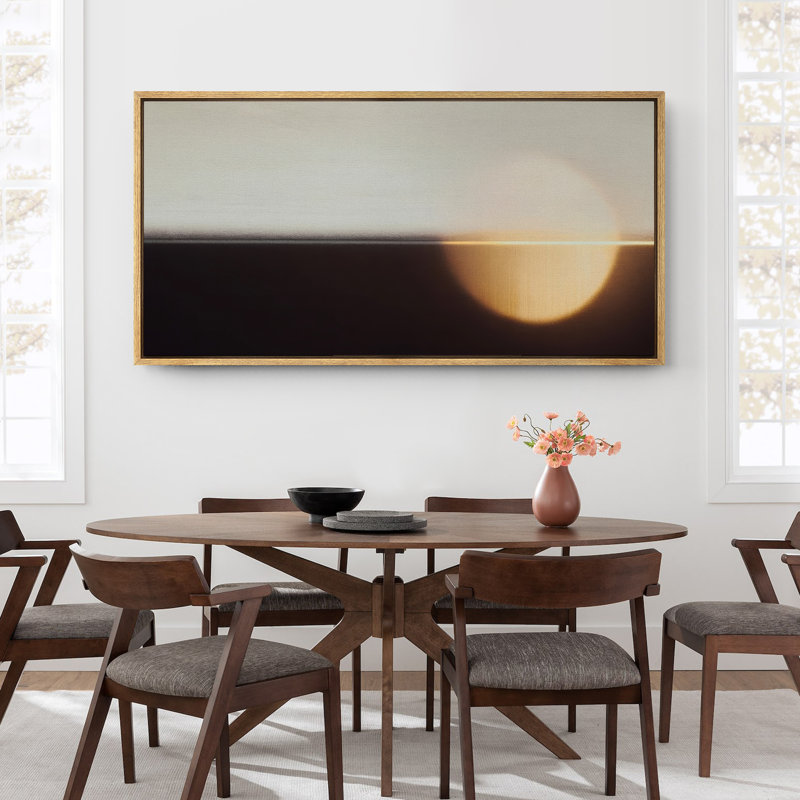 Grande impression sur toile encadrée, impression de paysage abstrait pour la décoration intérieure moderne, H 30 po x l 60 po