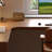 Nut-brown L-Shaped Solid Wood writing desk-118509560-118509564