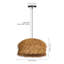 Luminaire suspendu unique en rotin pour le salon-730410684