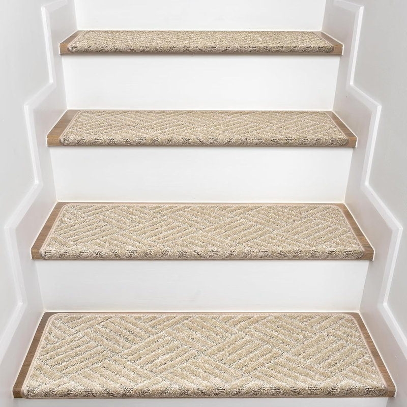 Tapis d'escalier antidérapant Bullnose (ensemble de 7), 7