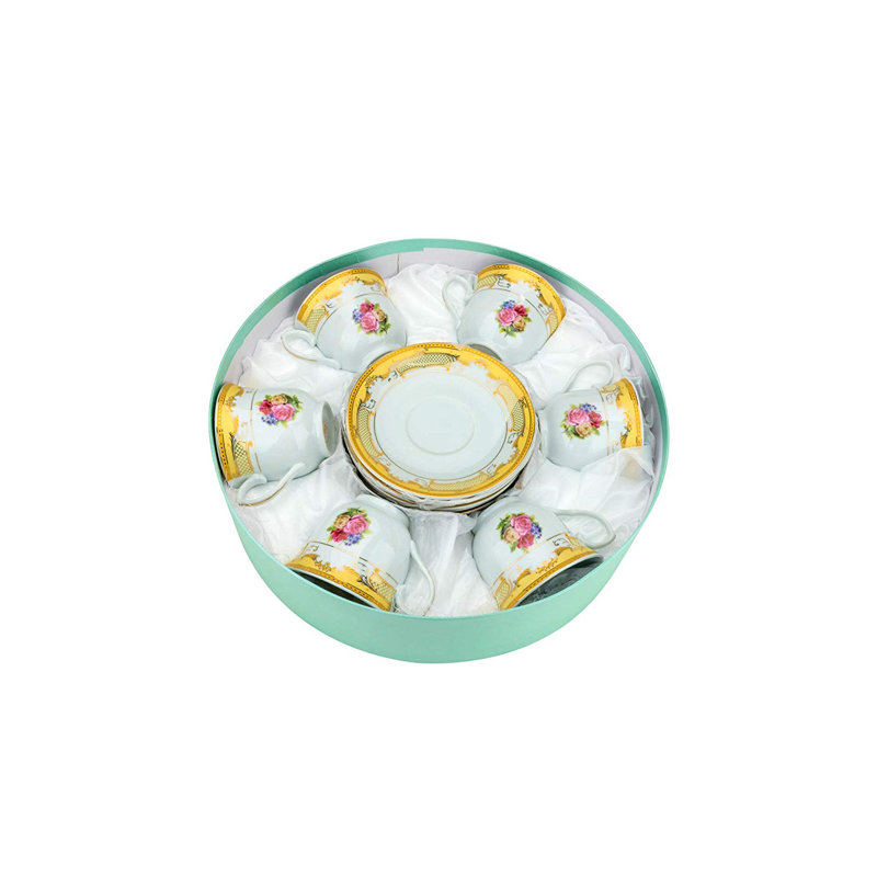 Scheffer Tea Cup and Saucer, Gold