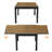 Expandable Patio Dining Table, Never-Rust Aluminum Extendable Outdoor Dining Table for 4-6 Person, 32"-65" Adjustable Indoor Outdoor Expandable Patio Table for Garden, Porch, Deck, Teak-2028051215