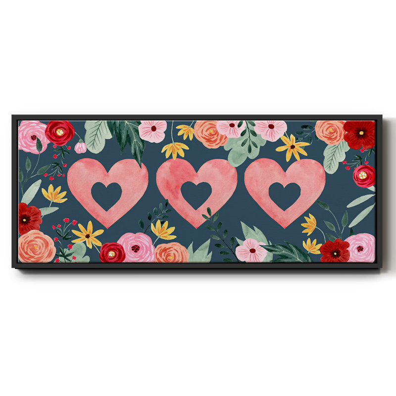 Collection Sweet Hearts - toile encadrée, H 24 po x l 60 po