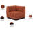 Quinn Chenille Fabric Corner Chair-1146149700