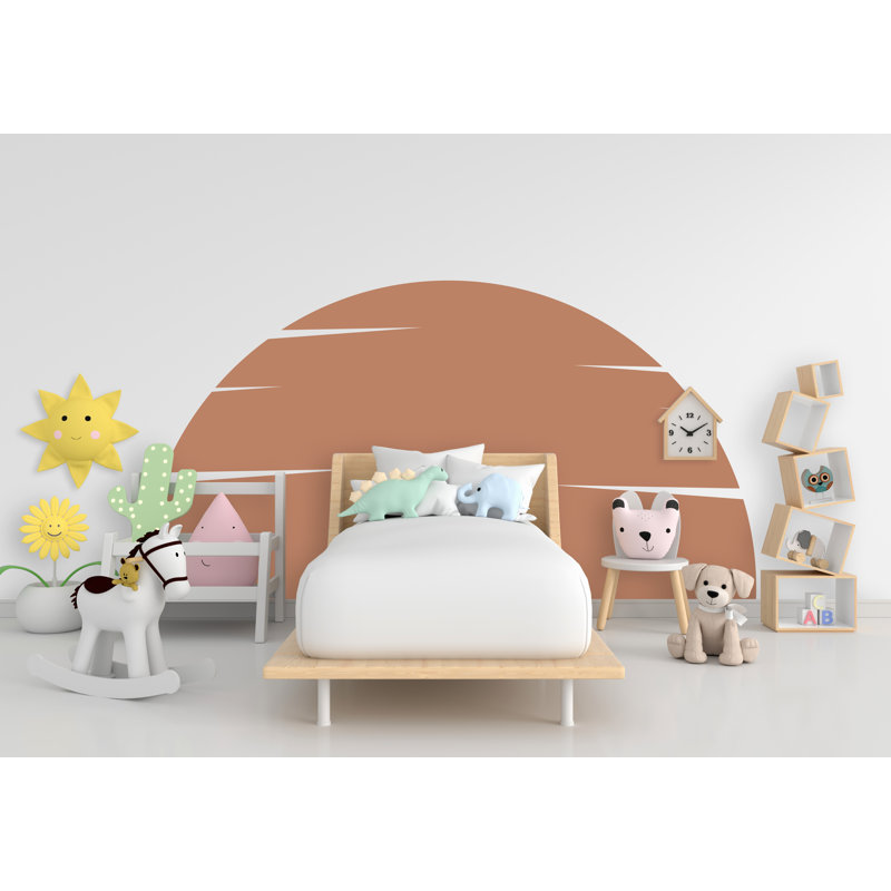 Adhésif décoratif soleil, décalque mural Boho, autocollant d'arche de lit, adhésif mural Hedboard, autocollant mural arche, autocollant mural arche, adhésif mural 276LU