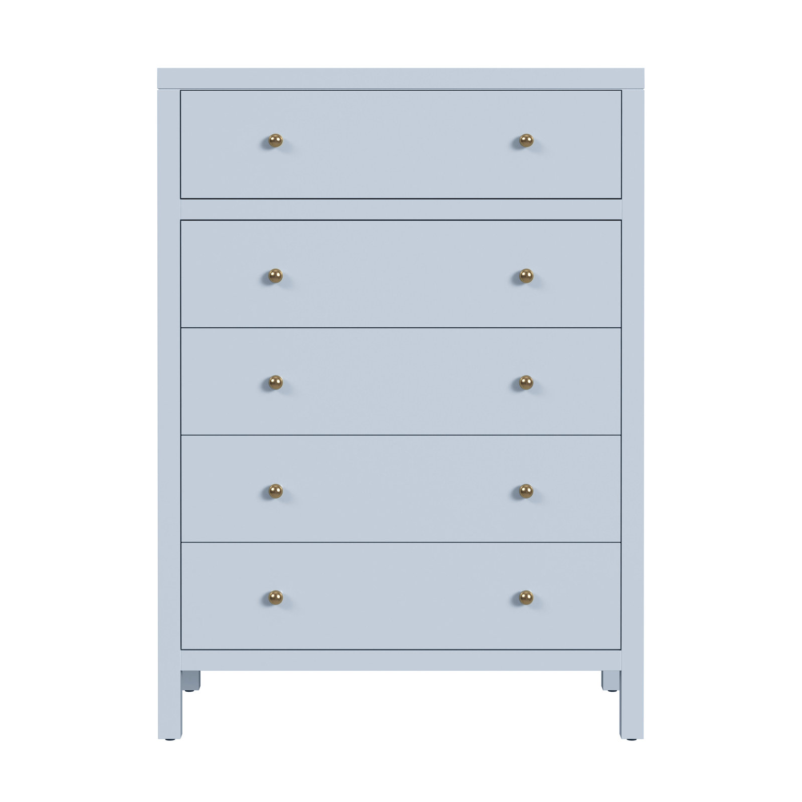 Celine 5-Drawer Dresser, Light Blue