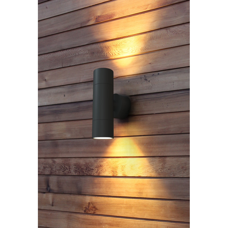  Outdoor Up Down Wall Light (Graphite) IP54 Rated Exterior Wall Lamp