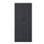 Armoire de rangement en métal 72 po H, armoire verrouillable en acier à outils noir avec portes et 4 tablettes, grands classeurs pour systèmes de rangement de garage