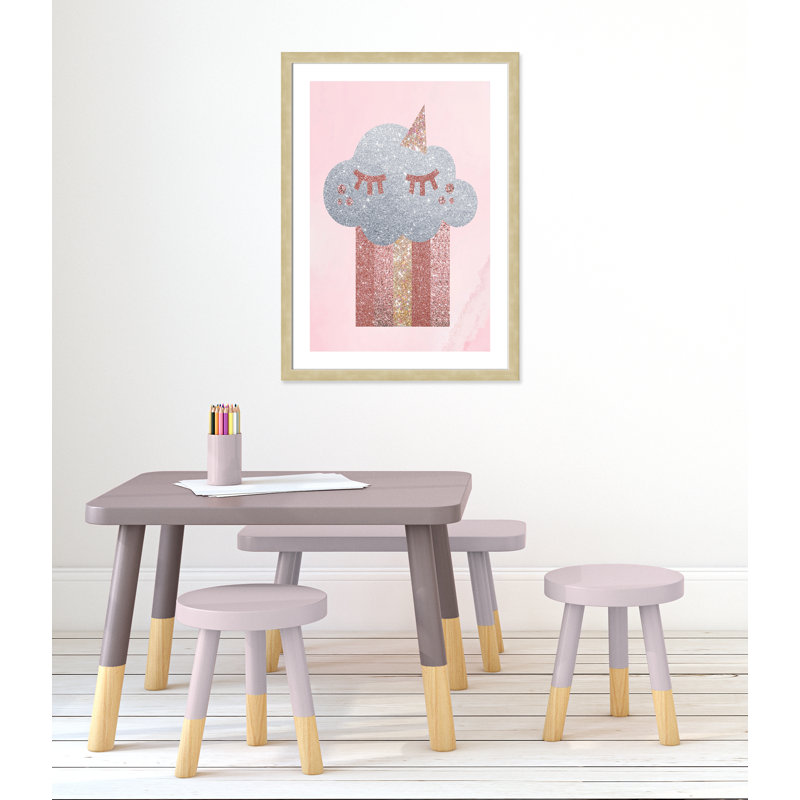 Paillettes, H 36,5 po x l 26,5 po x P 0,63 po, Encadré plat champagne