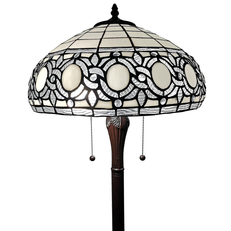 Tiffany 63'' Dark Brown Task Floor Lamp