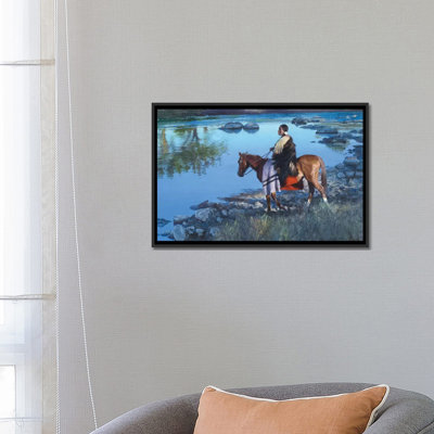 Cool Water Crossing by David Edward Kucera - Painting