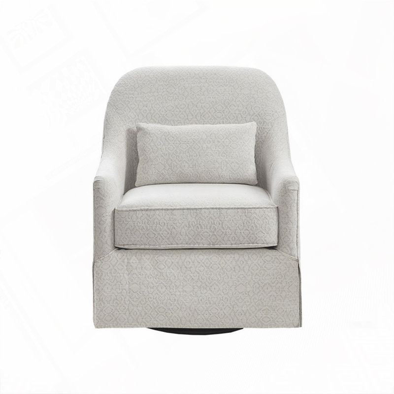 Chaise pivotante rembourrée à 360 degrés, Polyester