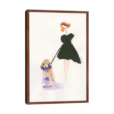 Poodle Walk 1 Piece Painting on Canvas