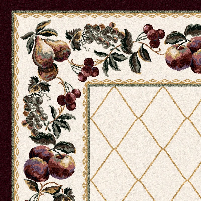 Tapis Alminus Fruit Medley, Rectangle 3 pi 10 po x 5 pi 4 po
