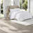 Elegant White Ruffled Bedding Sets With Microfiber Comfort