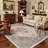 Medallion Traditional Floral Machine Washable Orange / Blue / Beige Indoor Area Rug with Non-Slip Backing-254906217