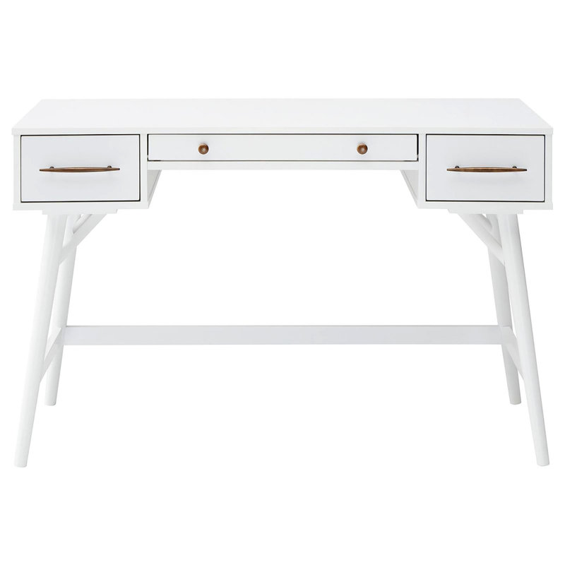 Bureau d'écriture Mid-Century à 3 tiroirs