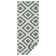 Malta flat-weave rug in green/cream