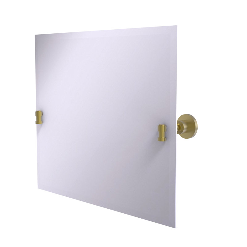 Miroir d’appoint d’inclinaison de paysage Marchmont, 21" H x 26" W, Laiton satiné