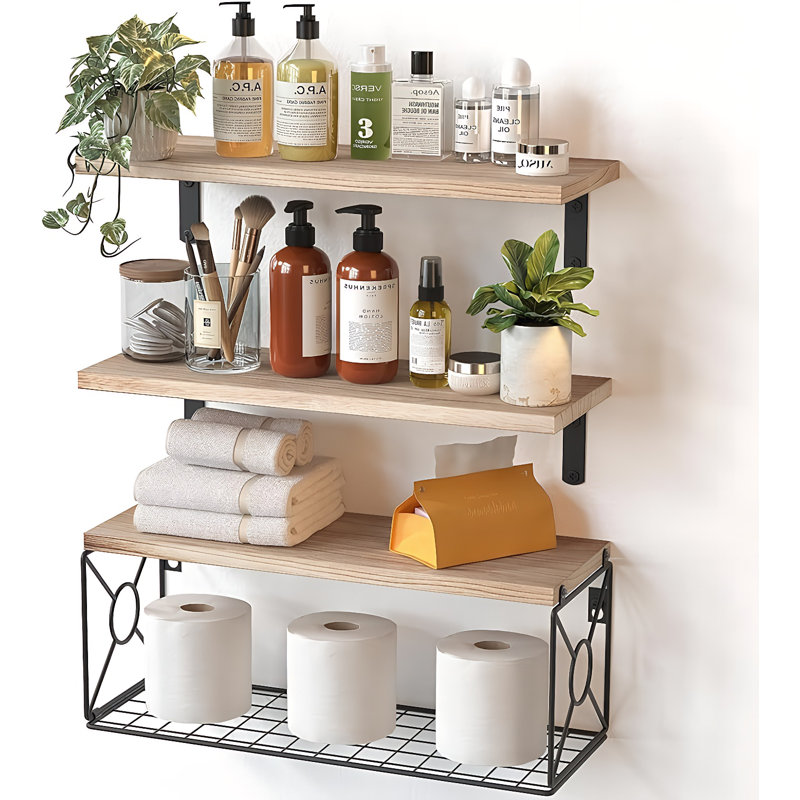 Floating Shelf, Light Brown
