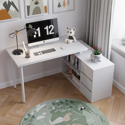 Shalonda L-shaped Home Office Computer Desk by Latitude Run