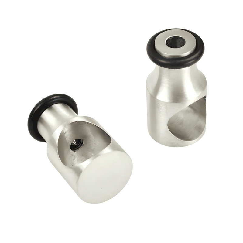 Ensemble de rail de quincaillerie de porte de grange coulissante en acier inoxydable brossé fixé au plafond (sans porte), 96"