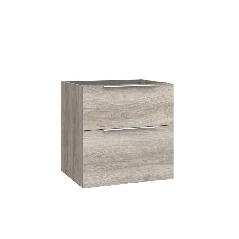 Base de meuble-lavabo mural simple 23,2 po Dalia, Pin gris