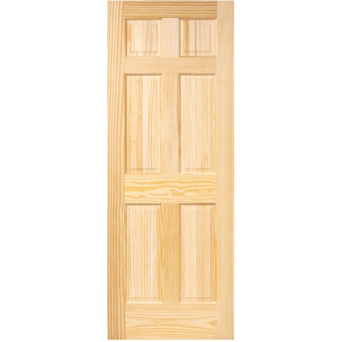 KIBY Paneled Solid Wood Unfinished Standard Door & Reviews | Wayfair