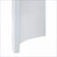 Chêne & amp; Table basse blanche brillante pour le salon, plateau durable de 45 mm, facile à nettoyer