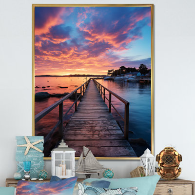 Broadlands Pier and Dock Coastal III, reproduction d'art sur toile
