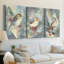 Art des Fêtes de Noël CLxxxvi - Toile tendue sur mesure - 3 pièces-1214123392