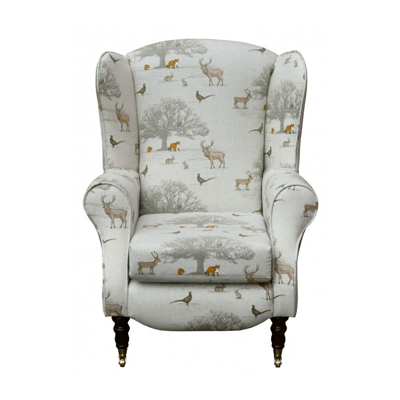 81cm Wide Tufted Wingback Chair