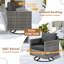 Ensemble de mobilier d'extérieur 9 pièces avec poêle-99241371