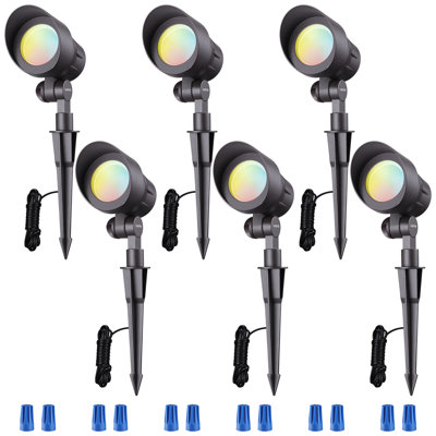 Integrated LED Metal Hardwired Spotlight, Colour Temperature Selectable Landscape Lighting