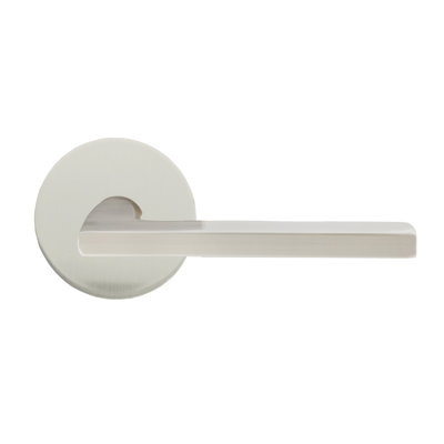 Bravura 839-6 Delray Passage Lever on Round Contemporary Rose in Satin Nickel