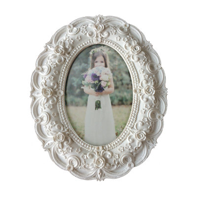 Marrufo White Embossed Picture Frame