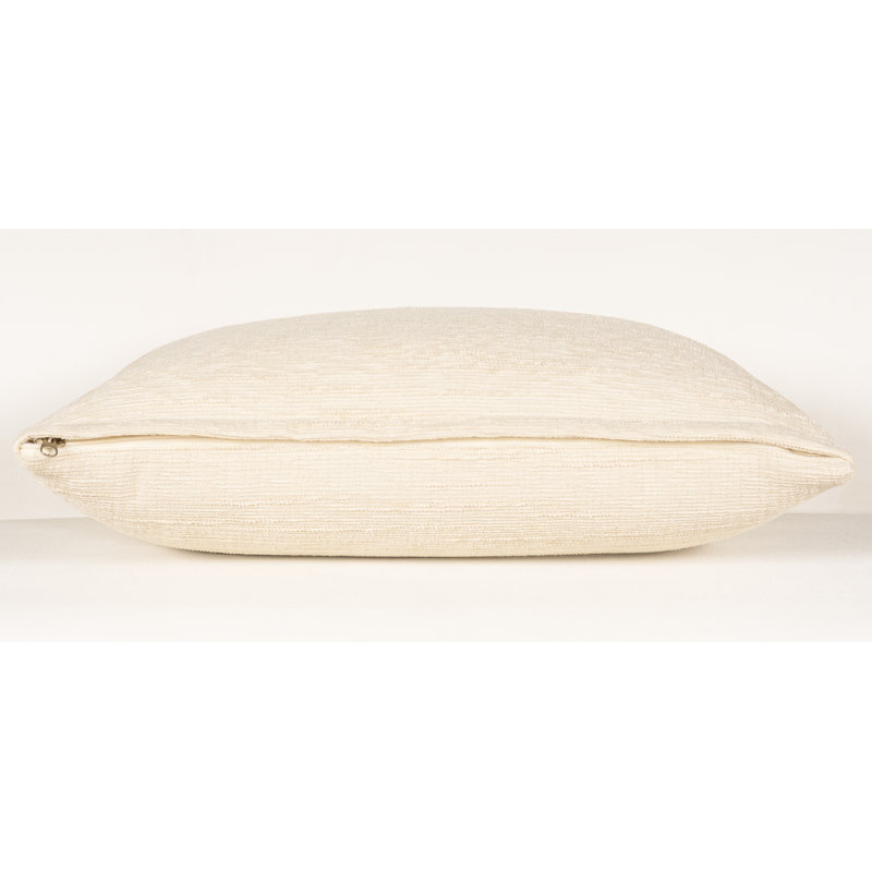 Haven Solid Accent Pillow, Feather, Cream, Square 20"